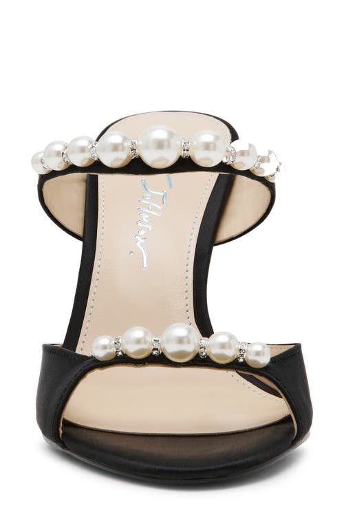 Betsey Johnson Lacy Sandal In Black