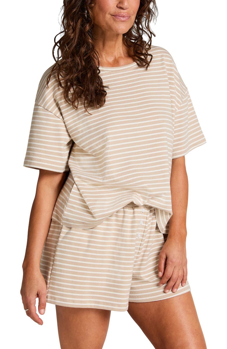 Hunkemöller Pyjamaset Jersey, Main, color, Oxford Tan
