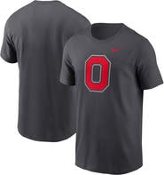 Nike Men's Nike Anthracite Ohio State Buckeyes Primetime Alternate Logo T-Shirt