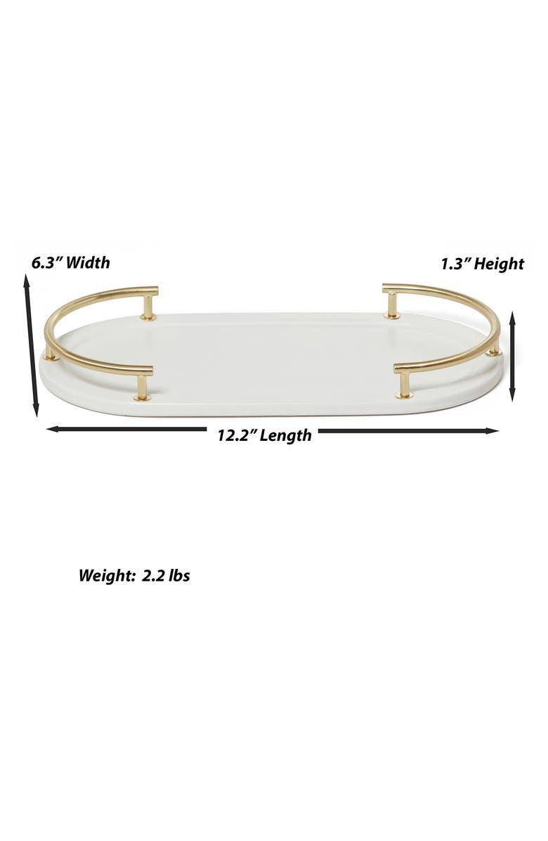 ROSELLI TRADING COMPANY Dubai 3-Piece Bathroom Accessory Set, Alternate, color, White