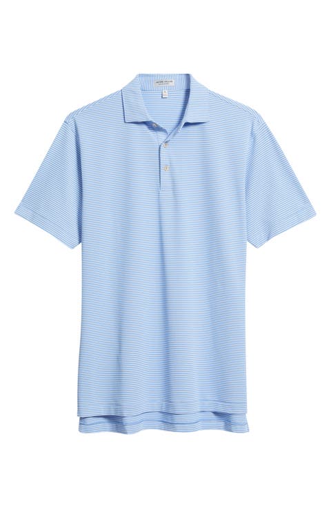 Grace Stripe Performance Piqué Golf Polo