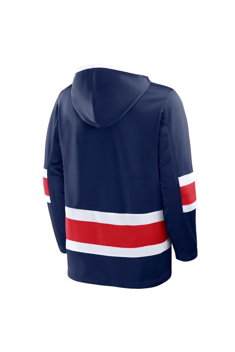 Men's Fanatics Navy Columbus Blue Jackets Prime Time Fleece Hoodie, Alternate, color, Navy
