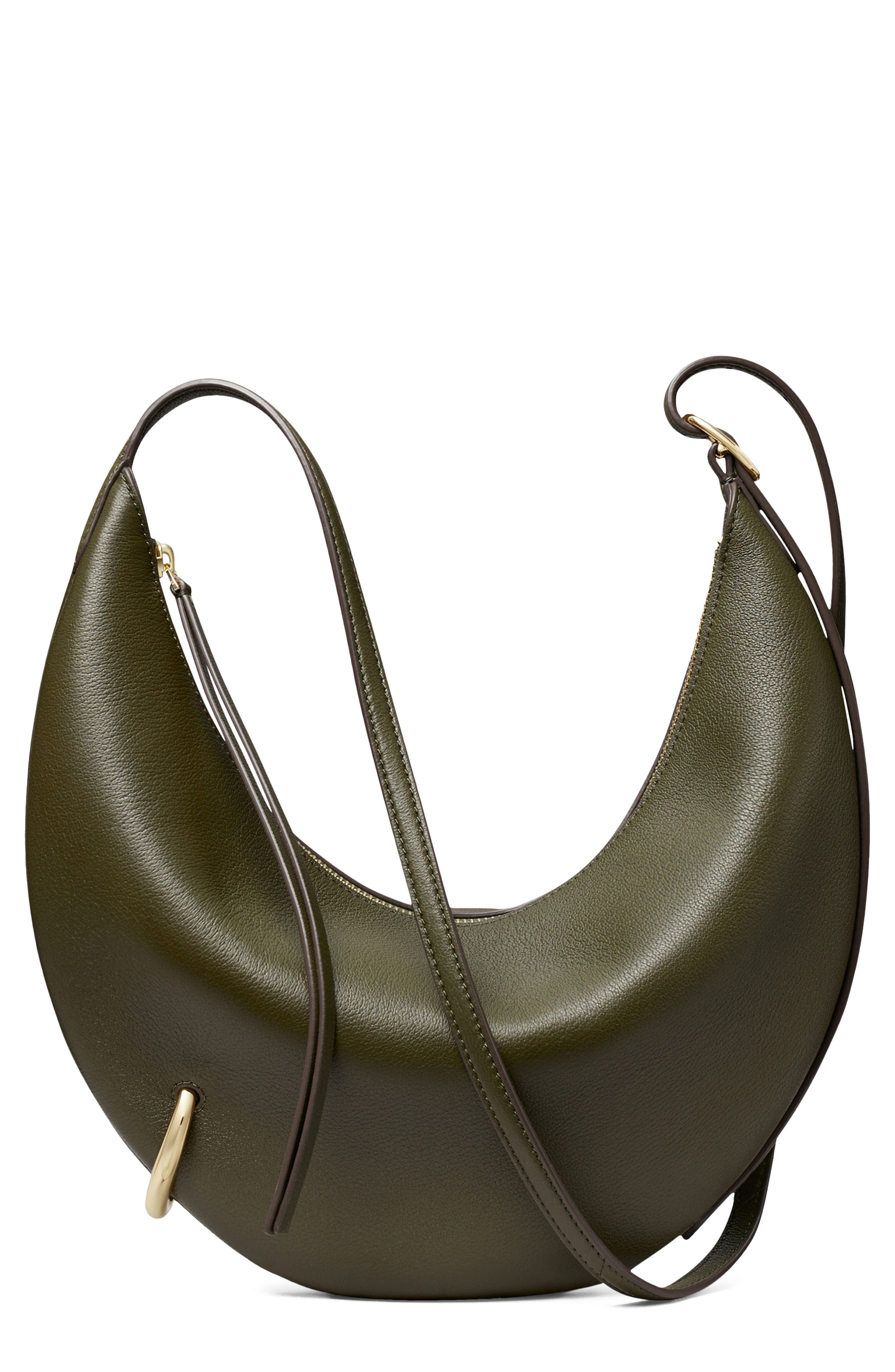 Pierced Leather Crossbody Bag, Main, color, LECCIO