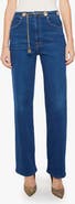 MOTHER The Off the Chain High Waist Tunnel Vision Sneak Straight Leg Jeans