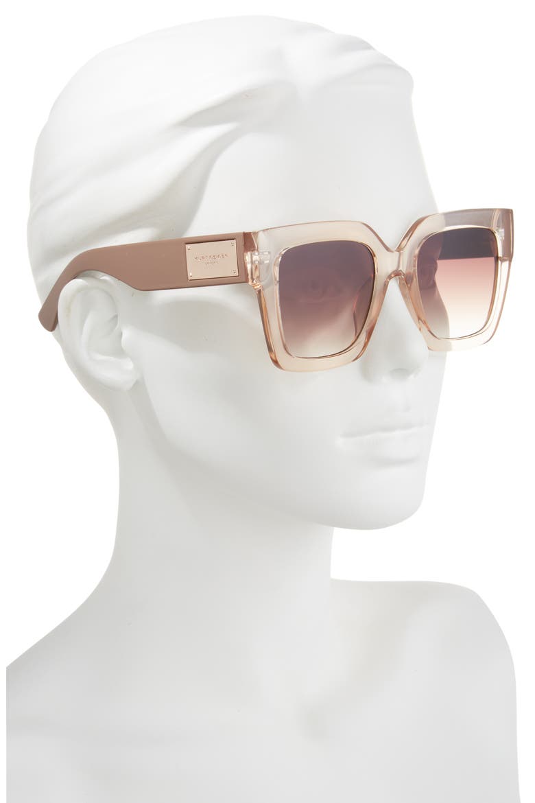 Square Sunglasses, Alternate, color, BEIGE
