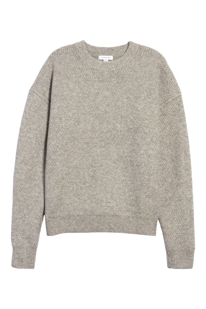Exposed Seam Sweater, Main, color, GREY