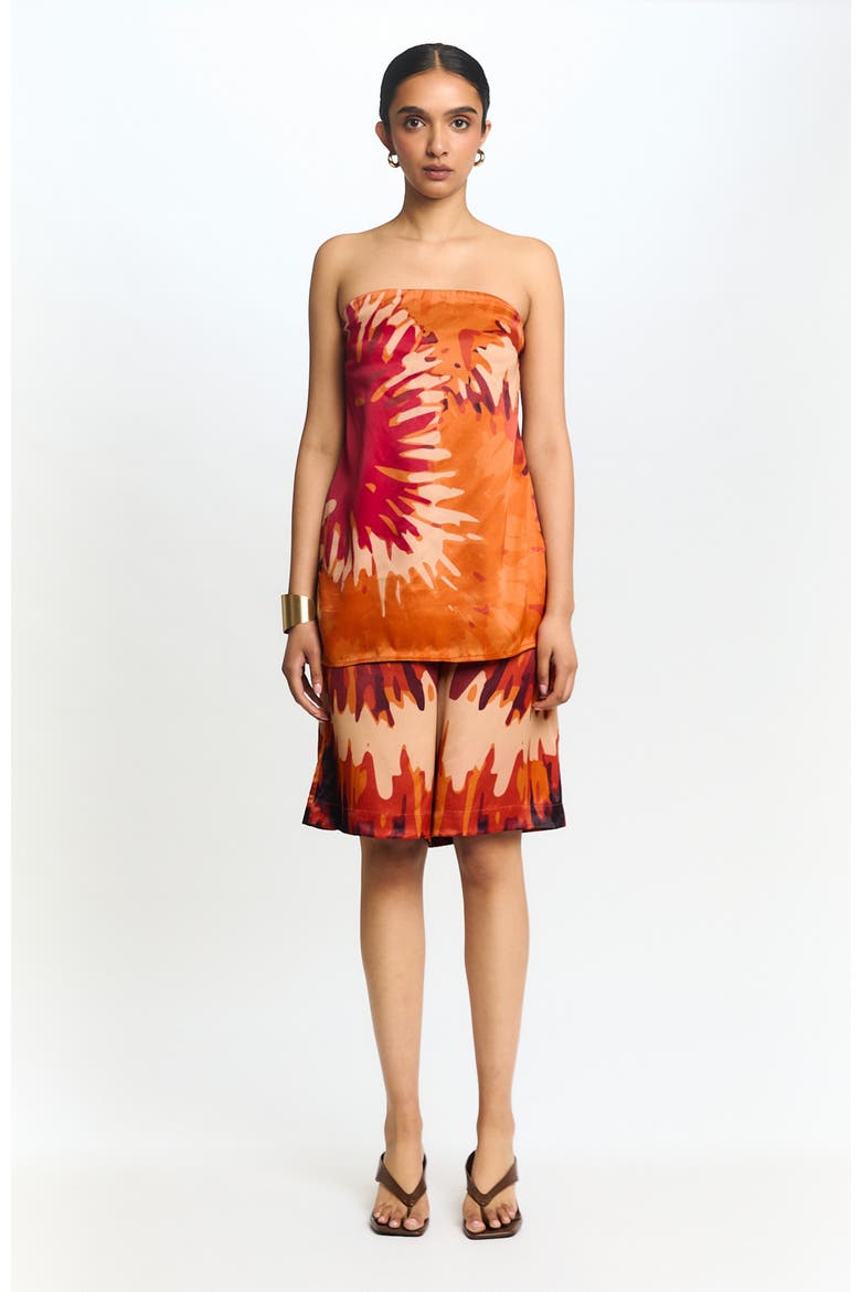 Jeyna Bermuda Shorts Magma, Alternate, color, Magma Orange