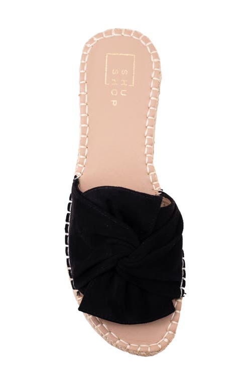 Shushop Doris Slide Sandal In Black