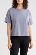 90 DEGREE BY REFLEX Stone Wash Boxy Crop T-Shirt