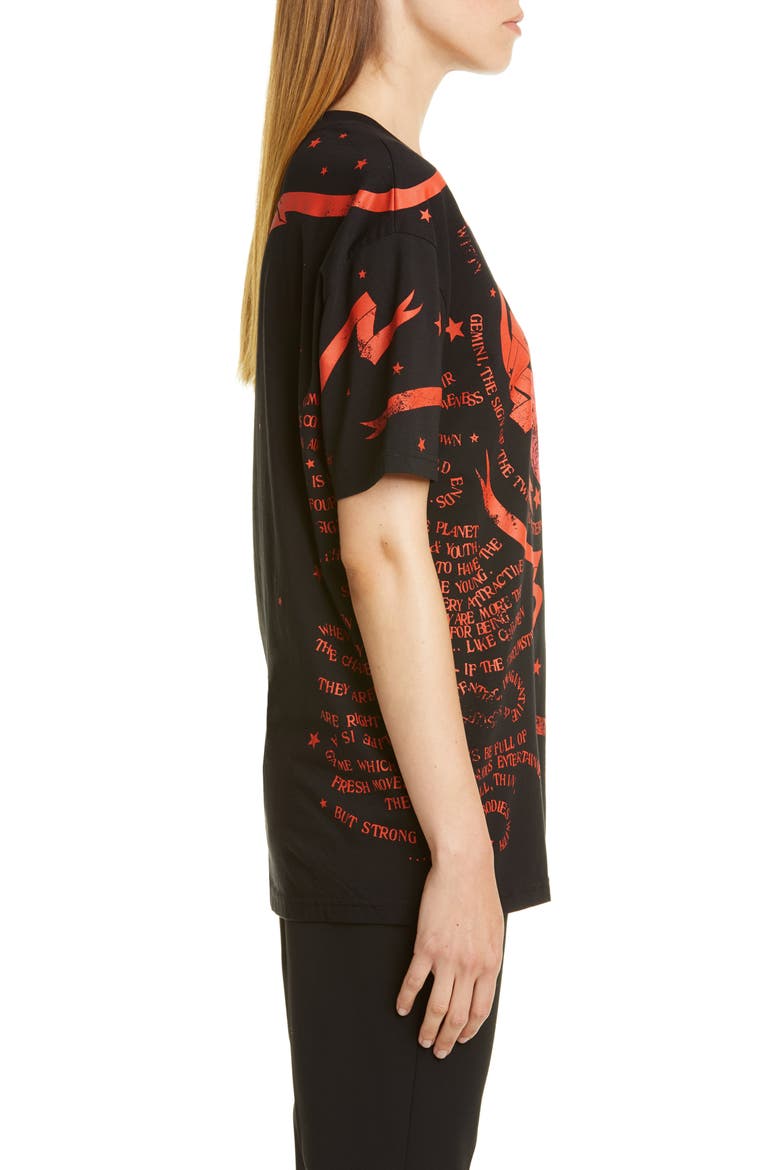 Gemini Graphic Tee, Alternate, color, BLACK/ RED