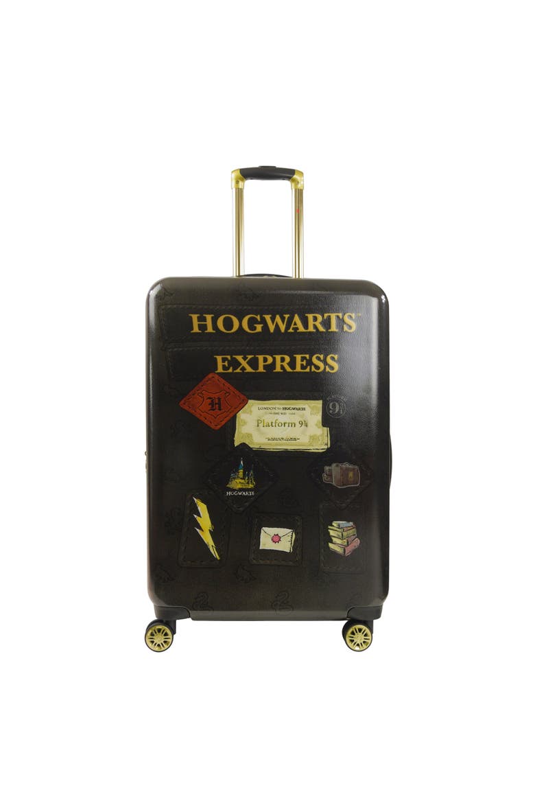WB Harry Potter Hogwart Express Hardside Printed Abs 29 Inch Luggage, Alternate, color, Black