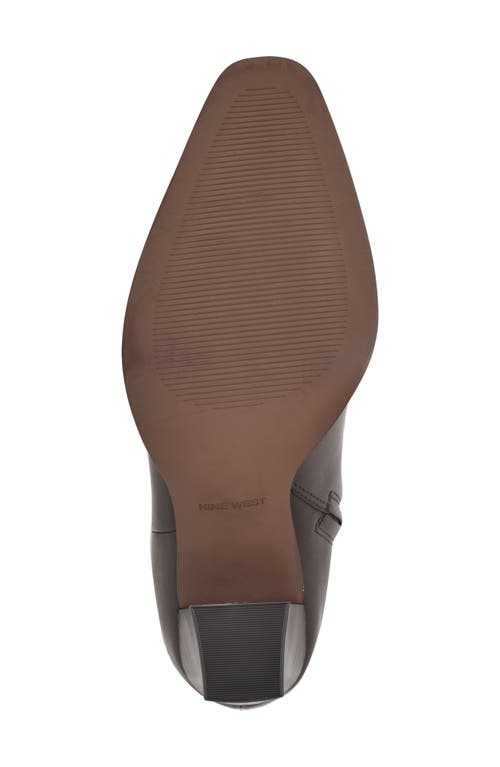 Nine West Morgin Pointed Toe Knee High Boot In Black