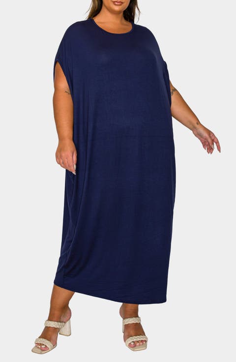 Sasha Knit Kaftan Dress (Plus)