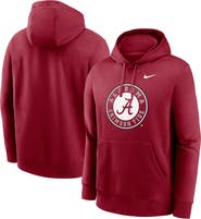 Nike Men's Nike Crimson Alabama Crimson Tide Primetime Alternate Logo Club Fleece Pullover Hoodie