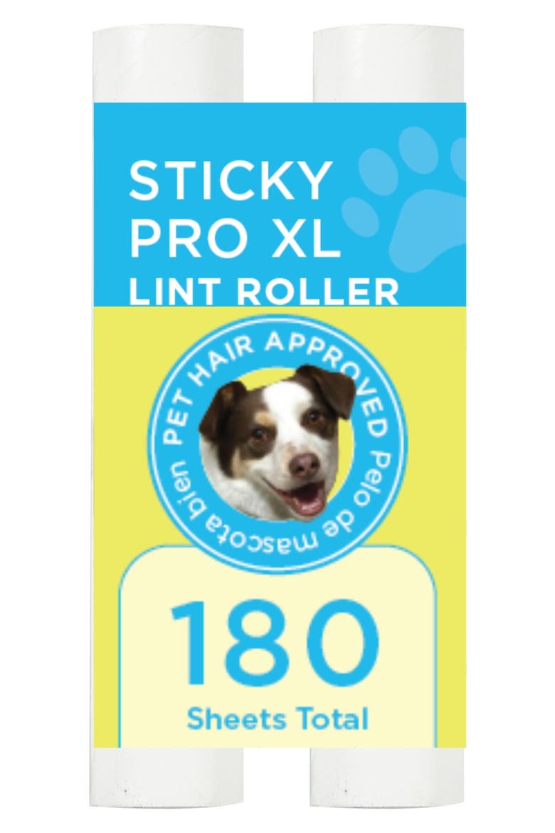 2-Pack Sticky Pro XL Lint Roller Refills, Main, color, WHITE
