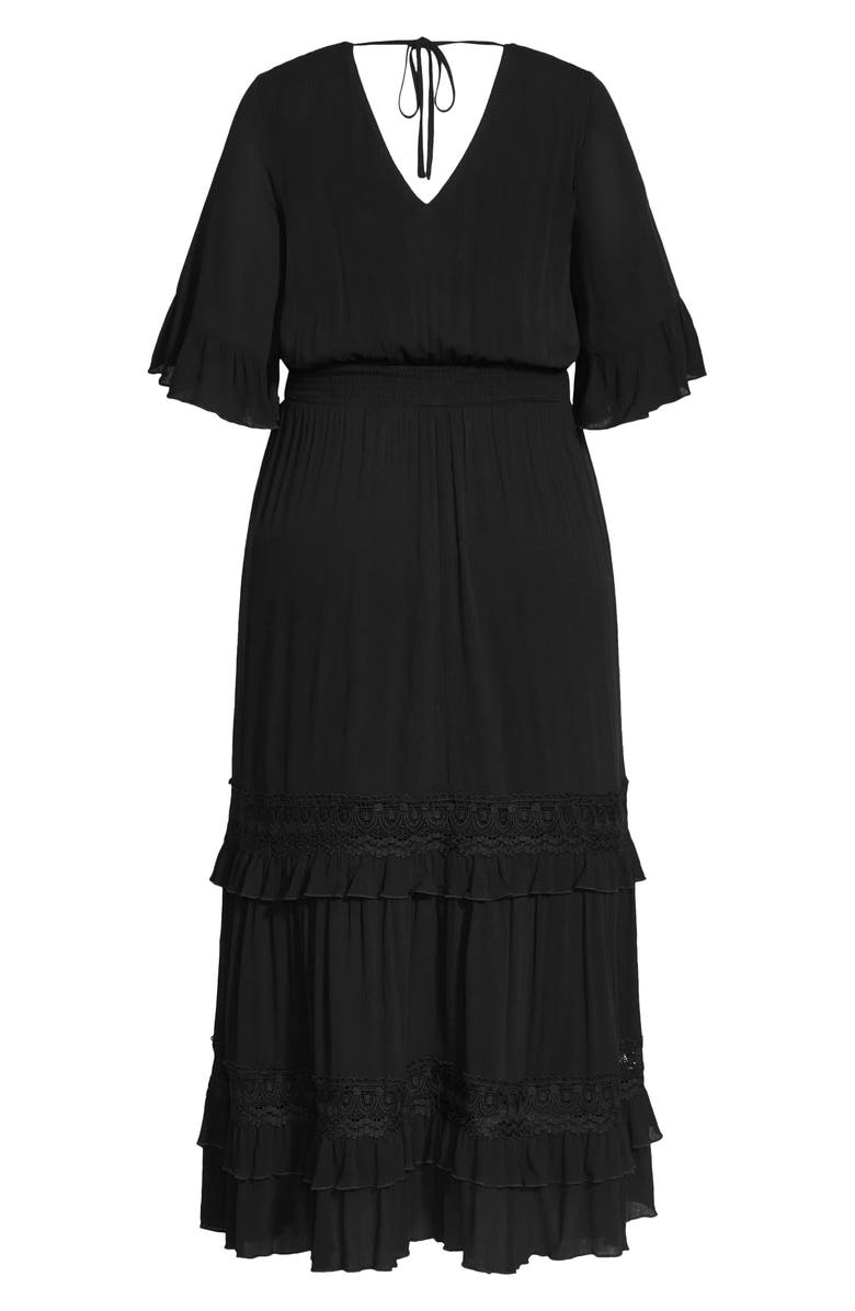 City Chic Endless Lace Maxi Dress, Alternate, color, 