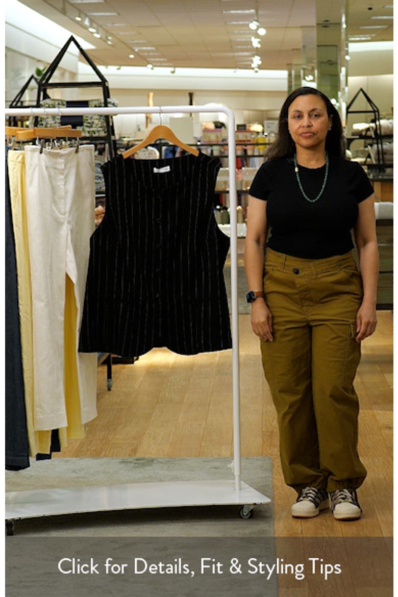 Kelly Pinstripe Longline Vest video
