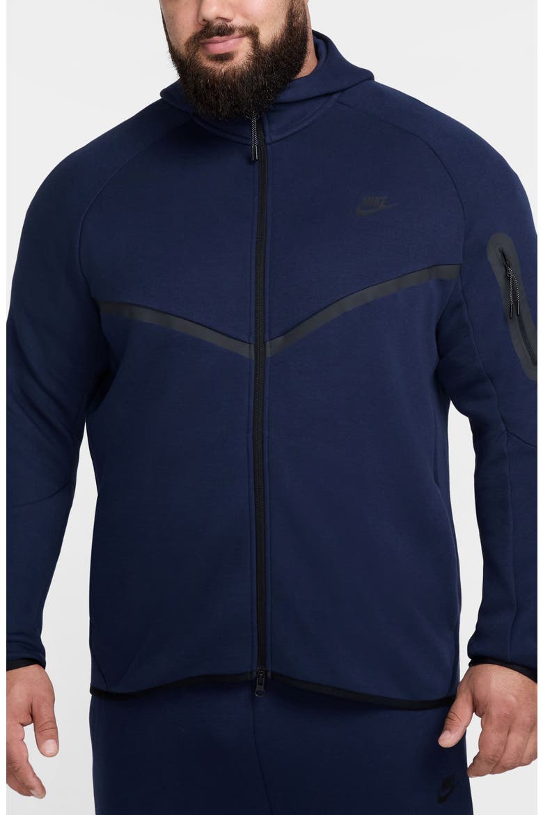 Tech Windrunner Zip Hoodie, Alternate, color, OBSIDIAN/ BLACK
