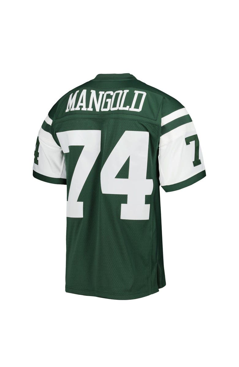 Mitchell & Ness Men's Mitchell & Ness Nick Mangold Green New York Jets Legacy Replica Jersey, Alternate, color,