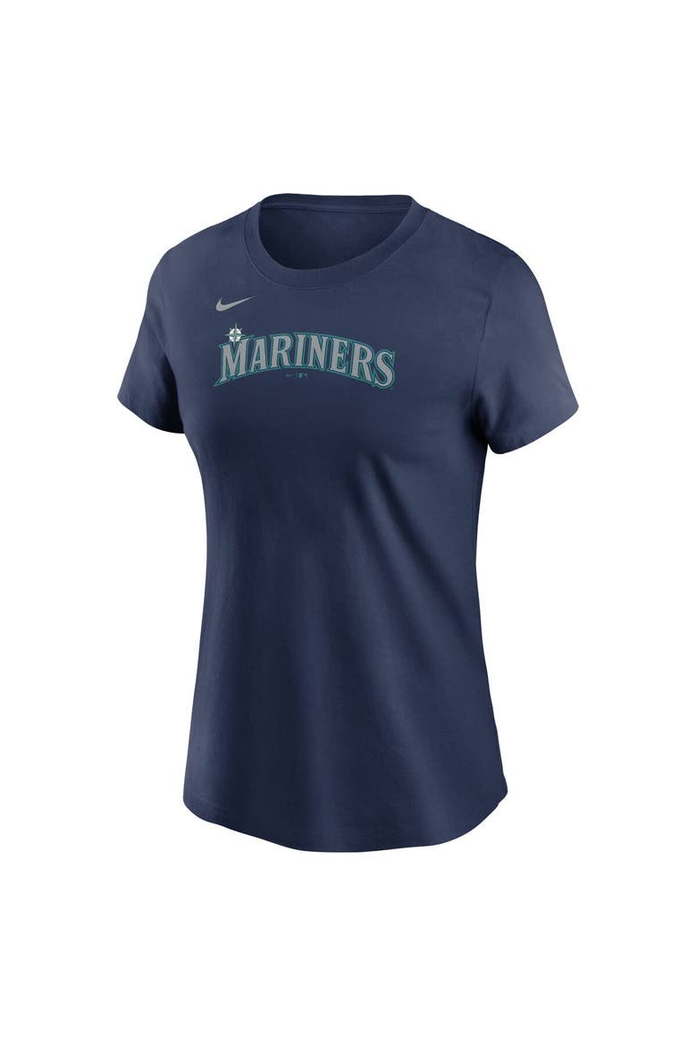 Women's Nike Cal Raleigh Navy Seattle Mariners Fuse Name & Number T-Shirt, Alternate, color, Navy