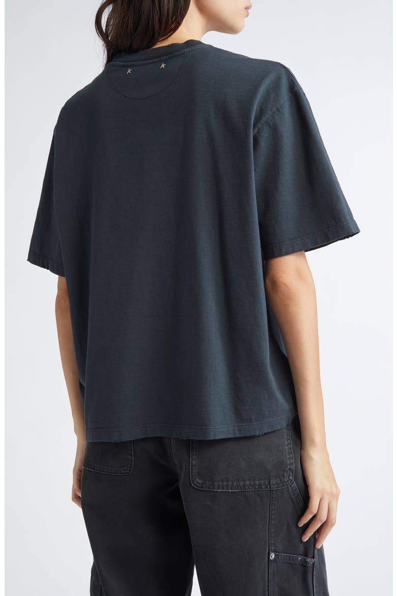 Crystal Embellished Cotton T-Shirt, Alternate, color, WASHED BLACK