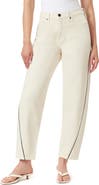 Kensie High Rise Piped Barrel Leg Pants