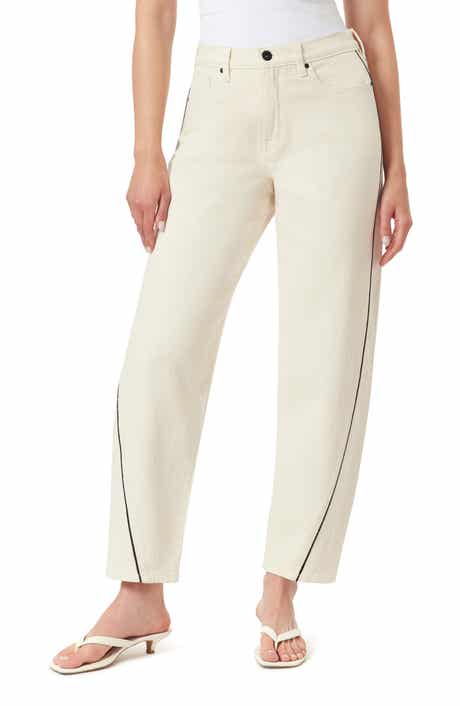 Kensie High Rise Piped Barrel Leg Pants