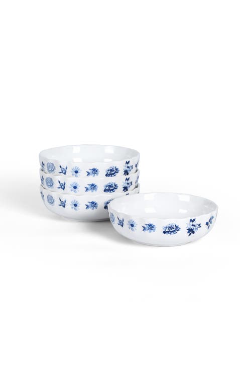 Fiore New Bone China Bowl Set of 4
