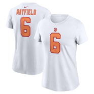 Nike Women's Nike Baker Mayfield White Tampa Bay Buccaneers Name & Number T-Shirt