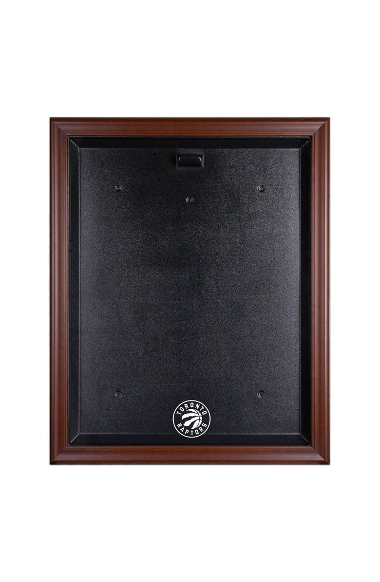 FANATICS AUTHENTIC Toronto Raptors Framed Brown Team Logo Jersey Display Case, Main, color, 