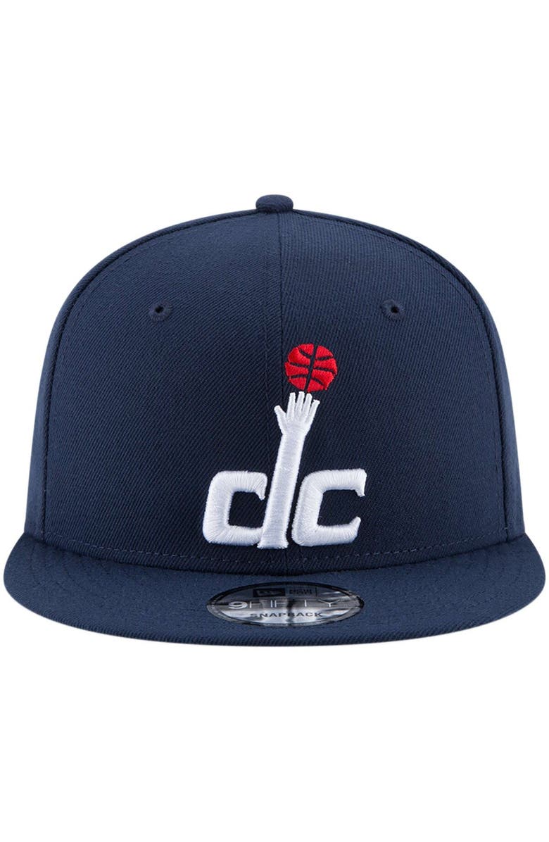 New Era Men's New Era Navy Washington Wizards Official Team Color 9FIFTY Snapback Hat, Alternate, color, Navy