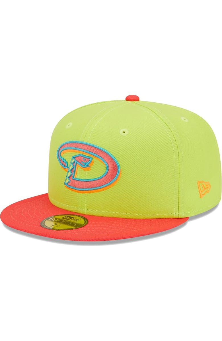 New Era Men's New Era Green/Red Arizona Diamondbacks Cyber Highlighter 59FIFTY Fitted Hat, Alternate, color, 