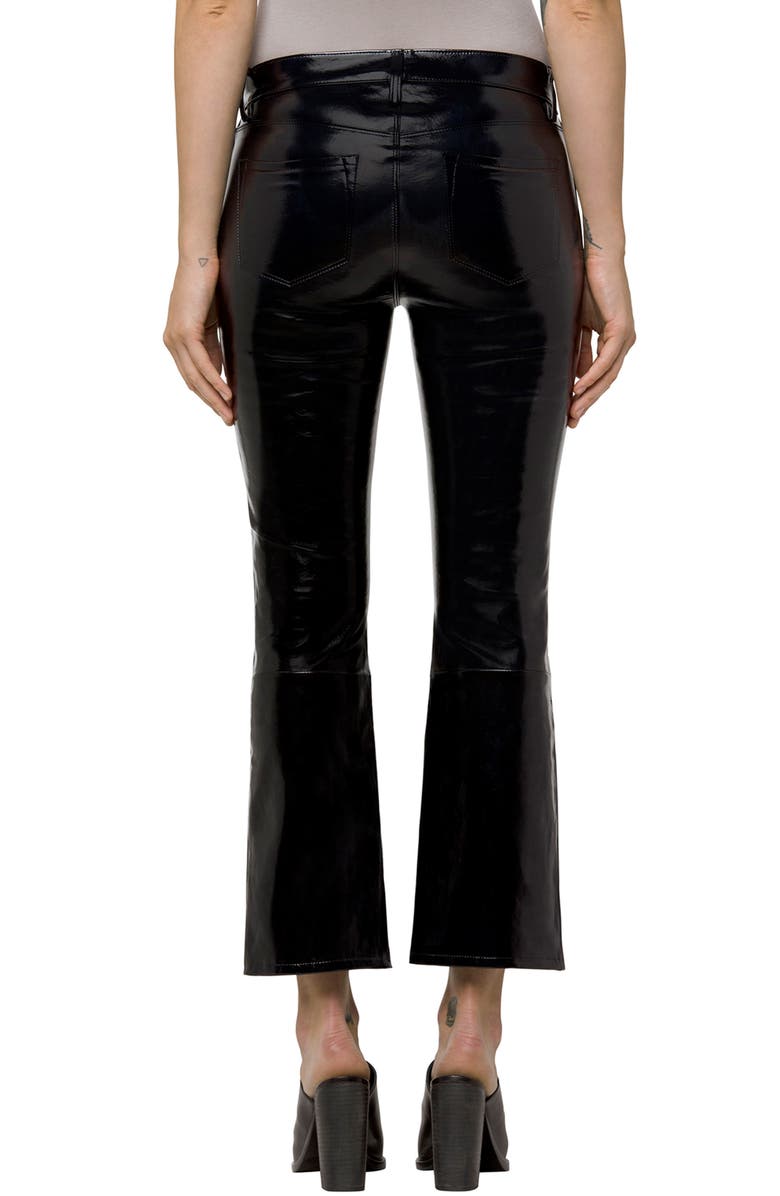 J Brand Selena Crop Bootcut Patent Leather Jeans, Alternate, color, 