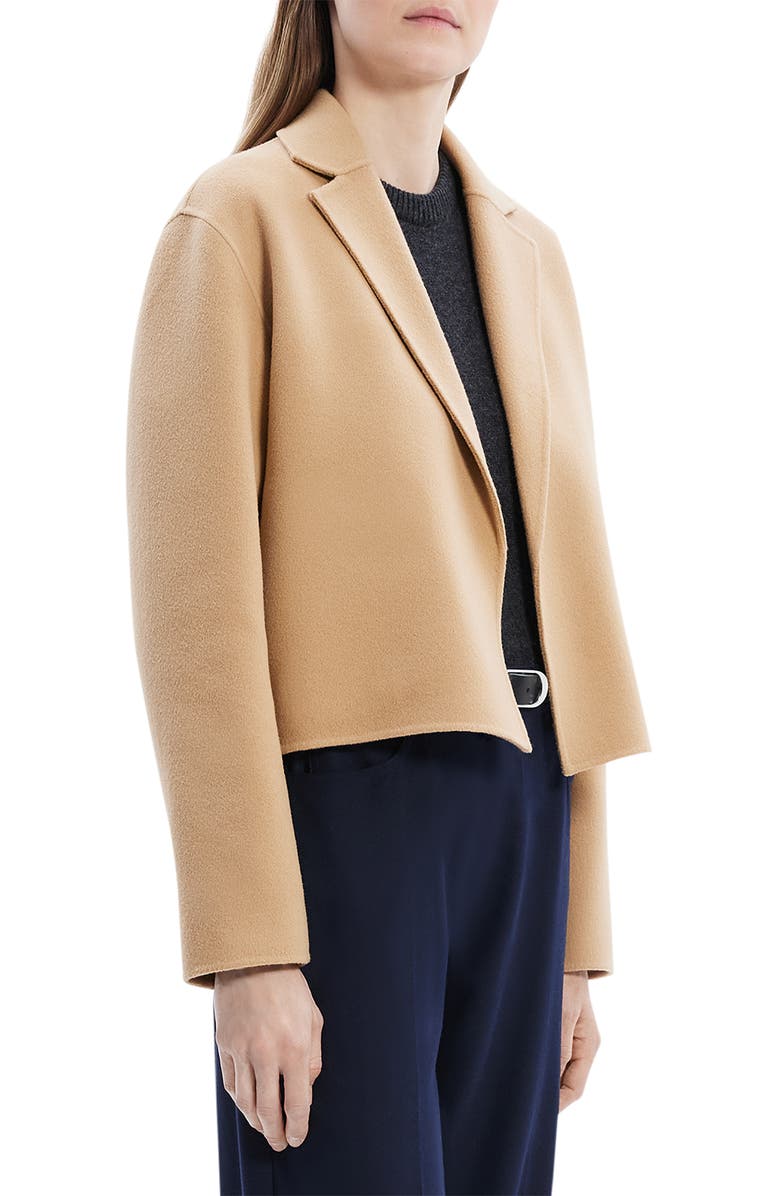Theory Wool & Cashmere Crop Blazer, Alternate, color, 