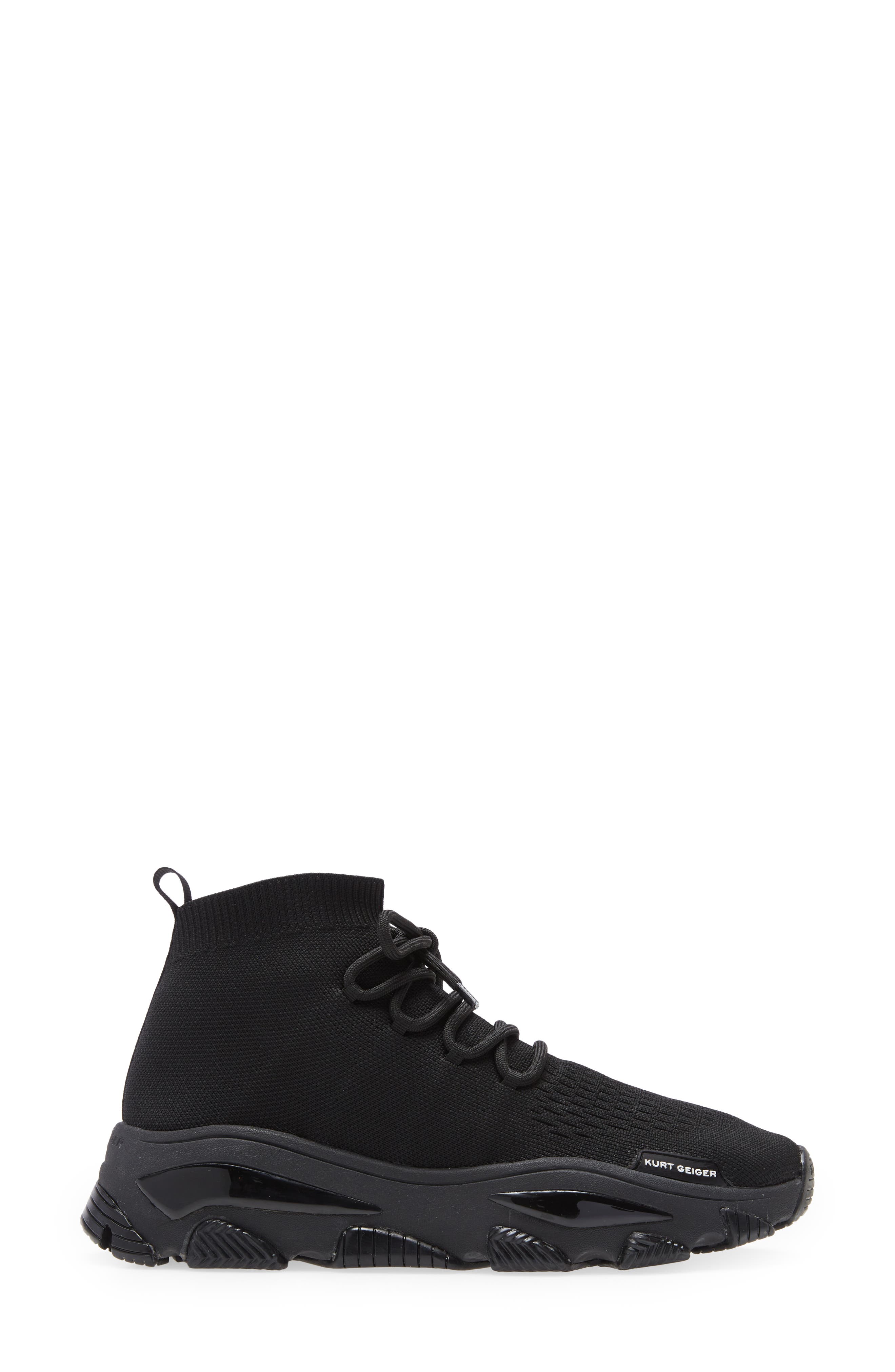 Kurt Geiger London Lettie Knit Lace-Up Sneaker, Alternate, color, 