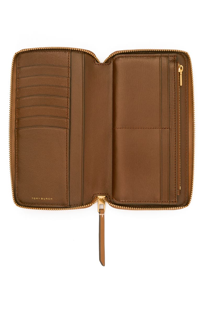 Tory Burch T Monogram Leather Continental Wallet, Alternate, color, 