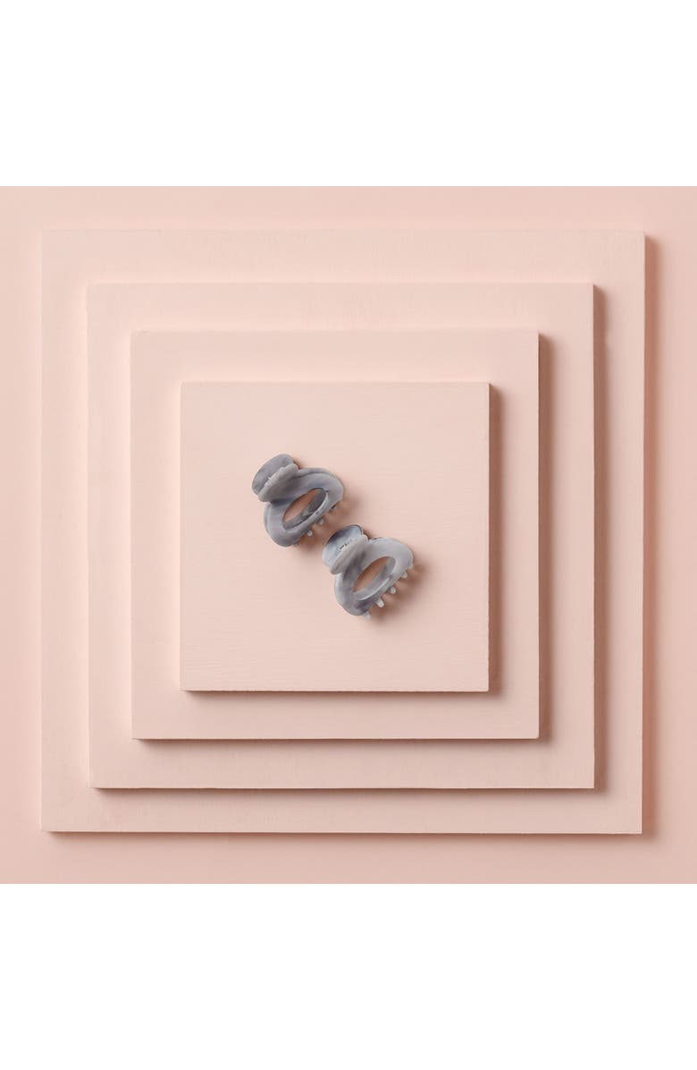 The Hair Edit Set of 2 Assorted Marbled Petite Claw Clips, Alternate, color, 
