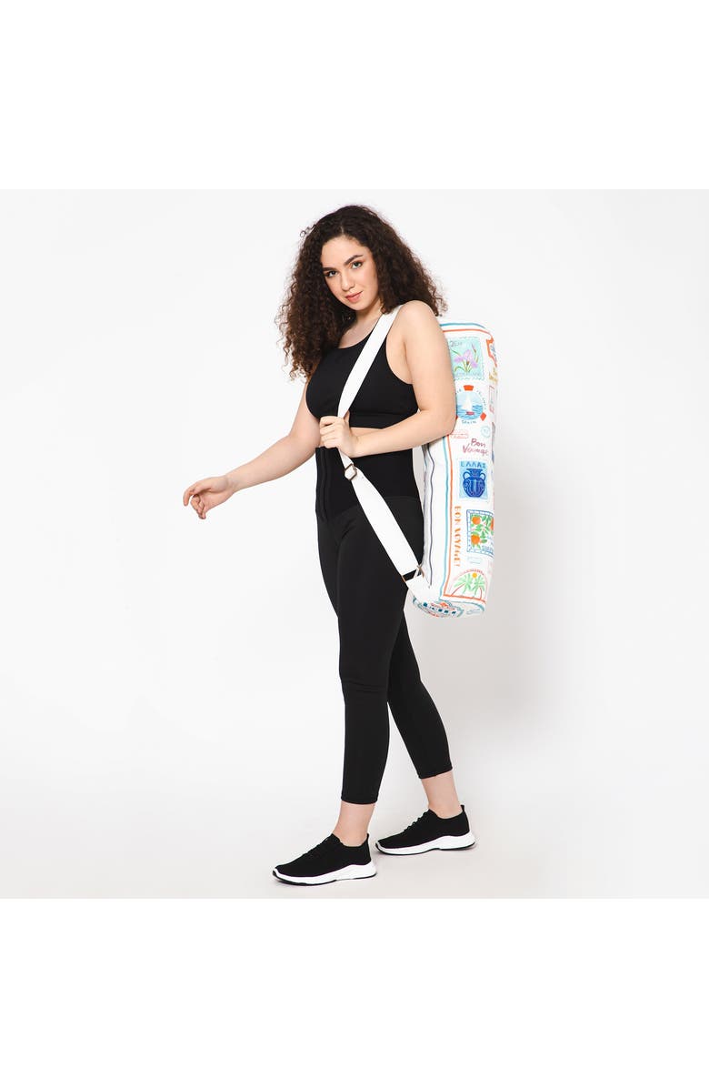 Vismaya Bon Voyage Yoga Mat Bag, Alternate, color, White Dove