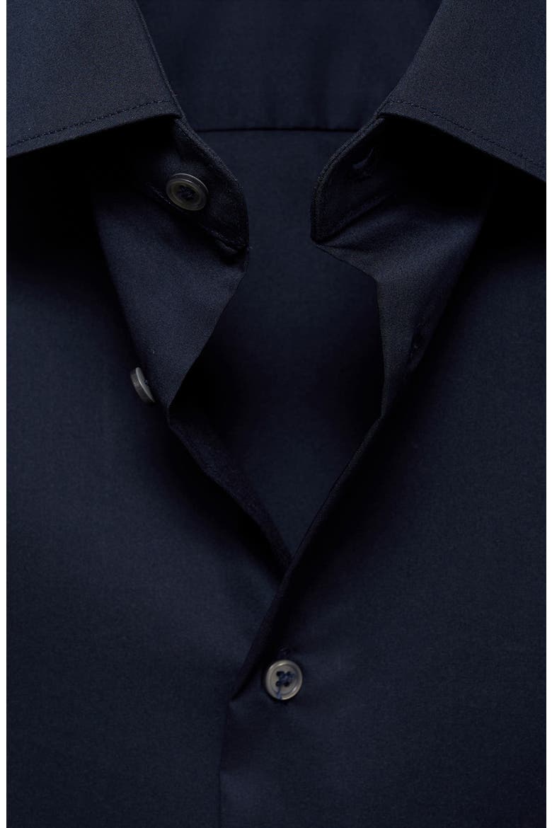 Stretch Button-Up Shirt, Alternate, color, DARK NAVY