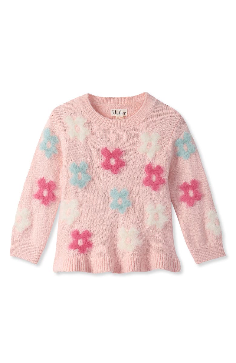Hatley English Rose Crewneck Sweater, Main, color, Pink