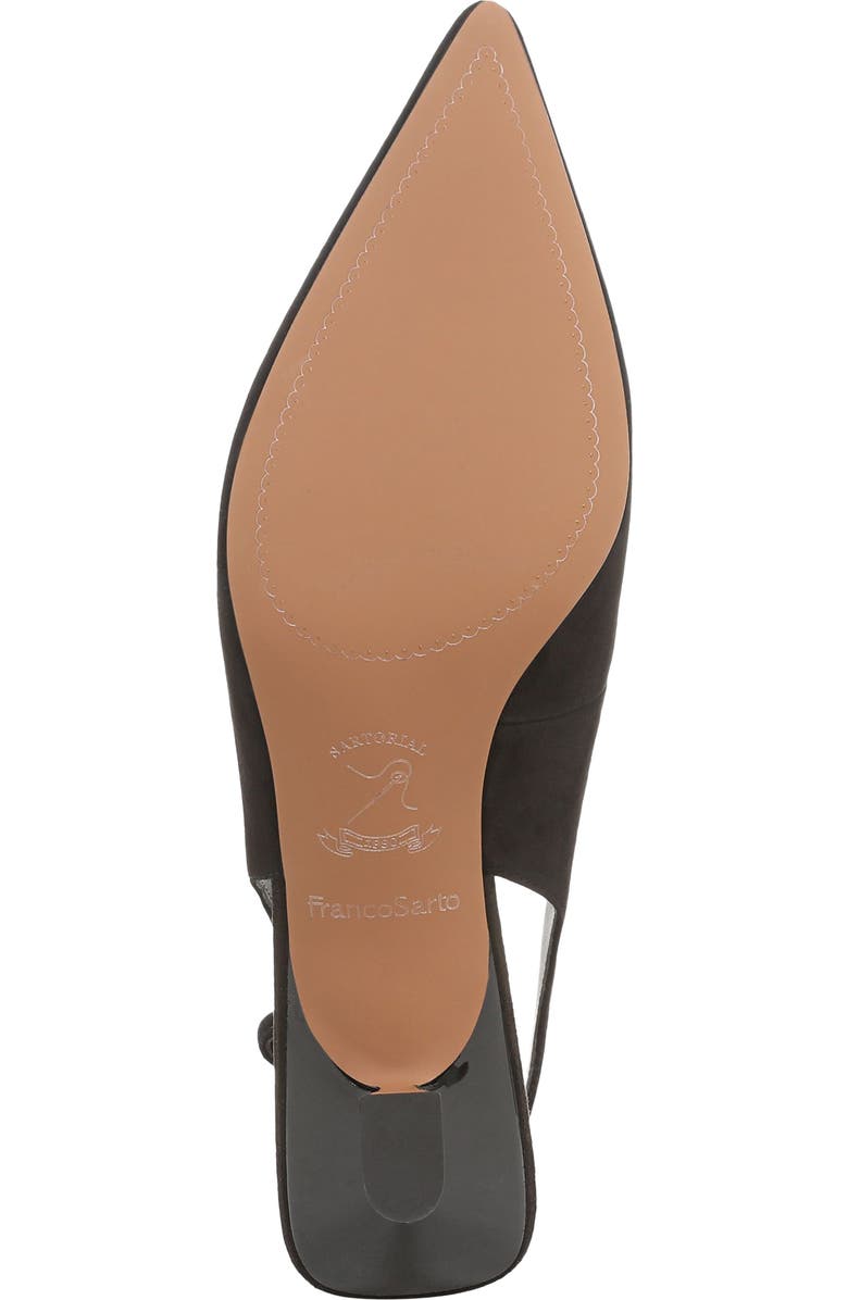 Franco Sarto Jaden Pointed Toe Slingback Pump, Alternate, color, Black