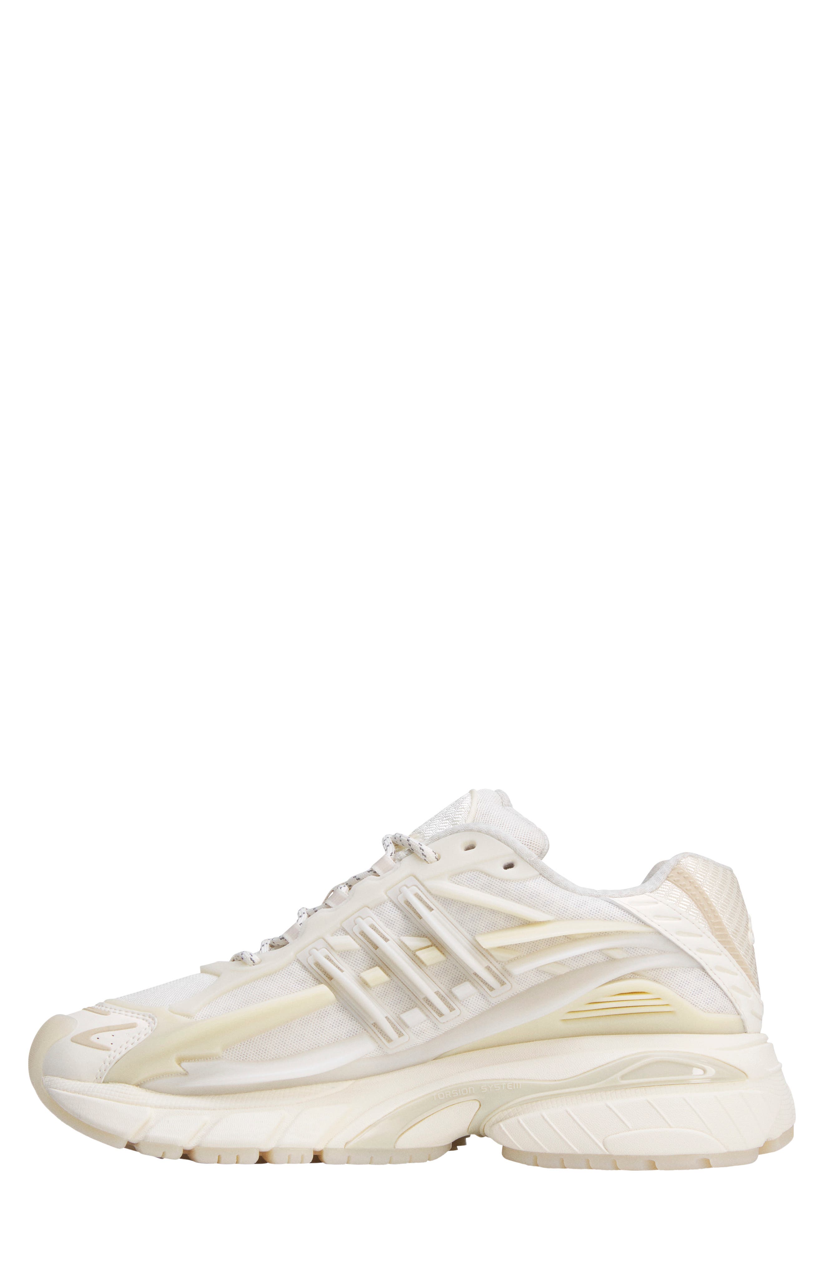 x Pharrell Williams Gender Inclusive Virginia Adistar Jellyfish Running Shoe, Alternate, color, WHITE/ OFF WHITE/ CLEAR BROWN