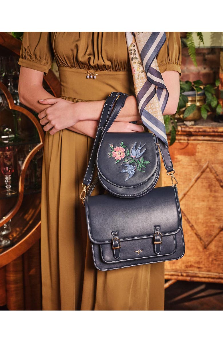 Fable England Ditsy Satchel, Alternate, color, Navy