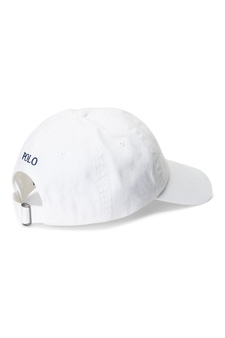 Classic Sport Cotton Twill Baseball Cap, Alternate, color, WHITE/ NEWPORT NAVY