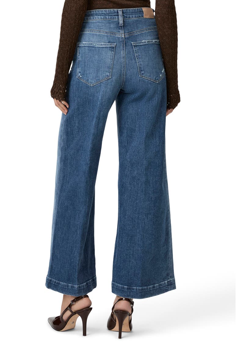 Harper Creased High Waist Wide Leg Jeans, Alternate, color, TIMBRE
