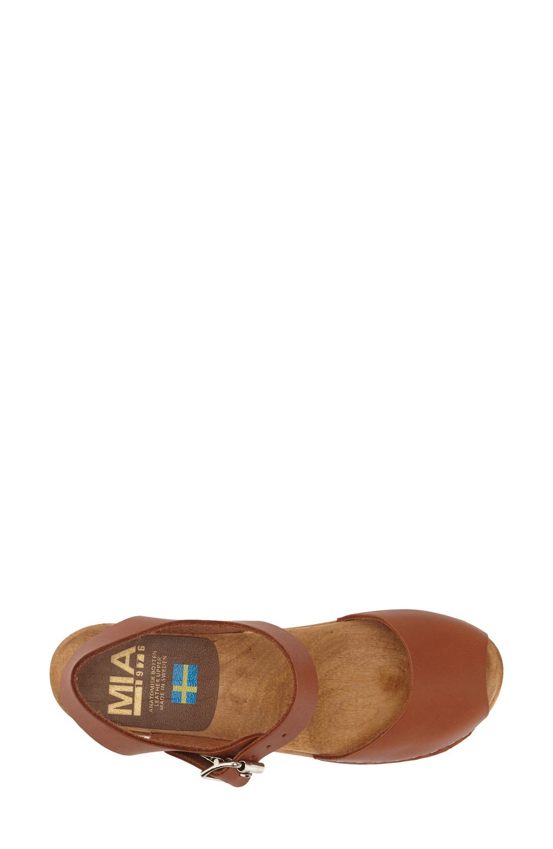 MIA 'Greta' Clog Sandal, Alternate, color, Luggage Le