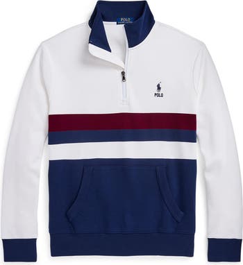 Polo Ralph Lauren Colorblock Quarter Zip Top | Nordstrom