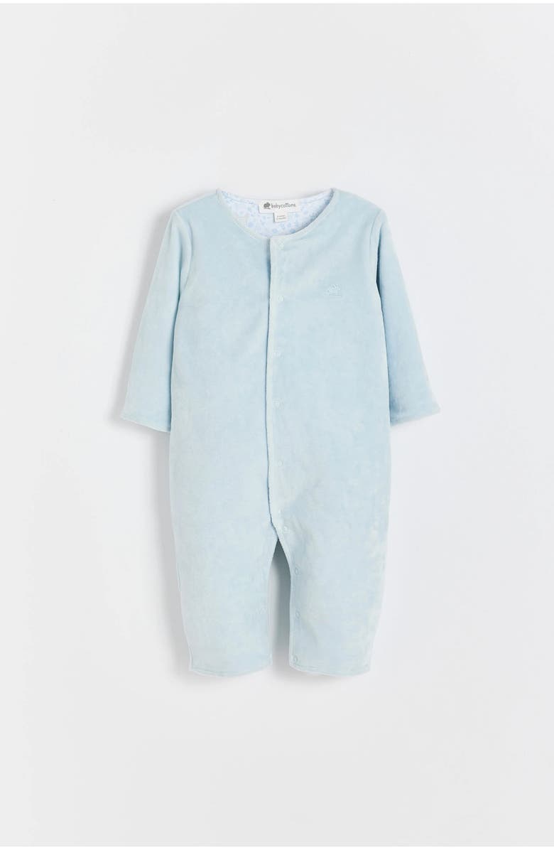Babycottons Peanut Plush Coverall for Infant, Main, color, Light-Blue