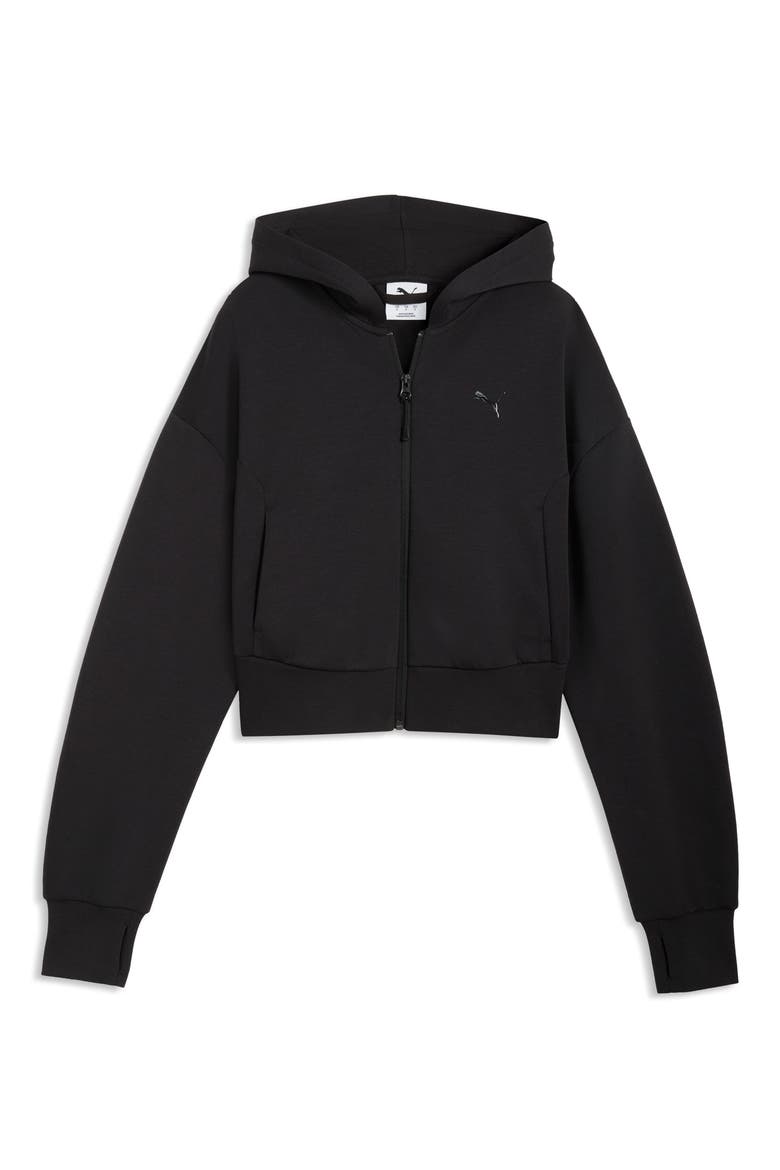 PUMATECH Sense Zip Hoodie, Alternate, color, PUMA BLACK