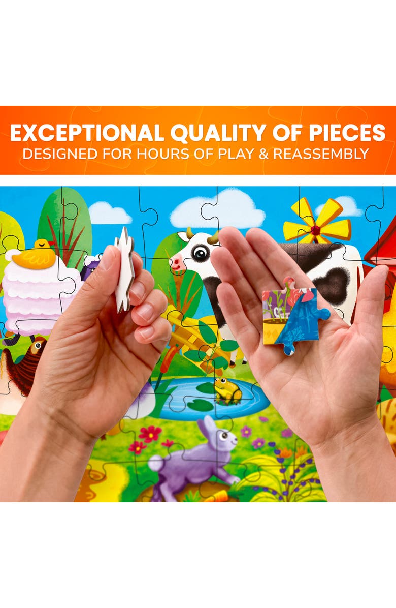 Quokka 30-Piece Puzzle Set for Kids, Alternate, color, Farm, Forest, Ocean, Africa